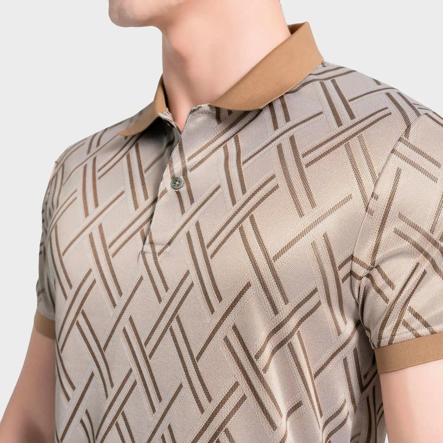 Beige 3 Jacquard pattern