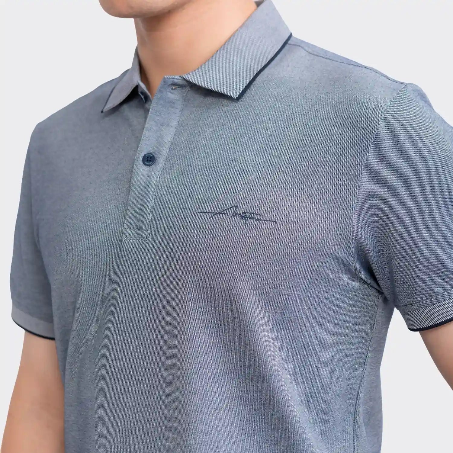 Navy blue 166 dobby weave