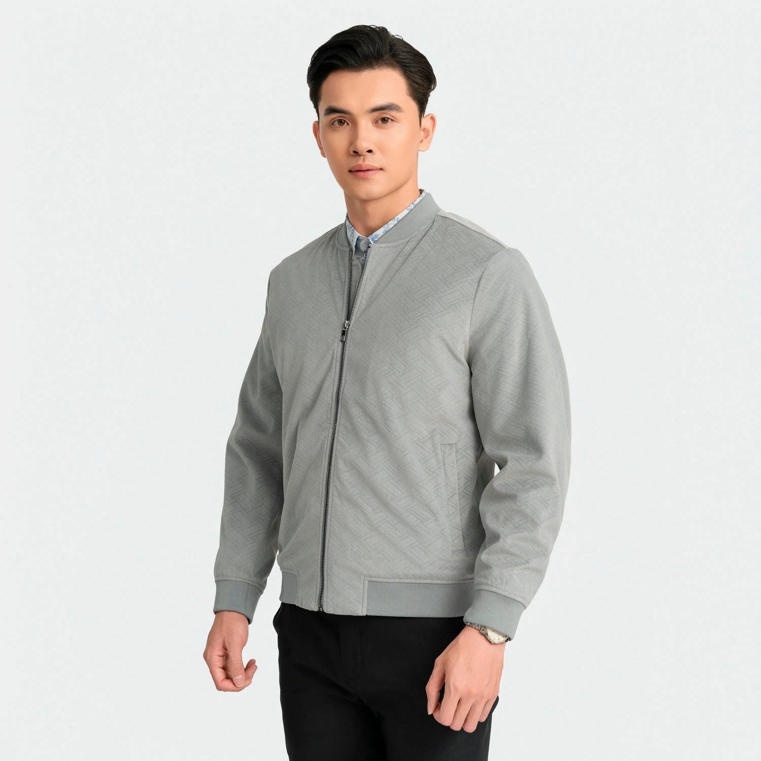 Gray 44 Jacquard pattern