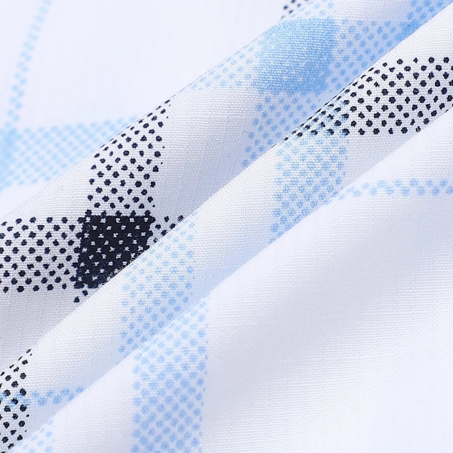 White black blue stripe print