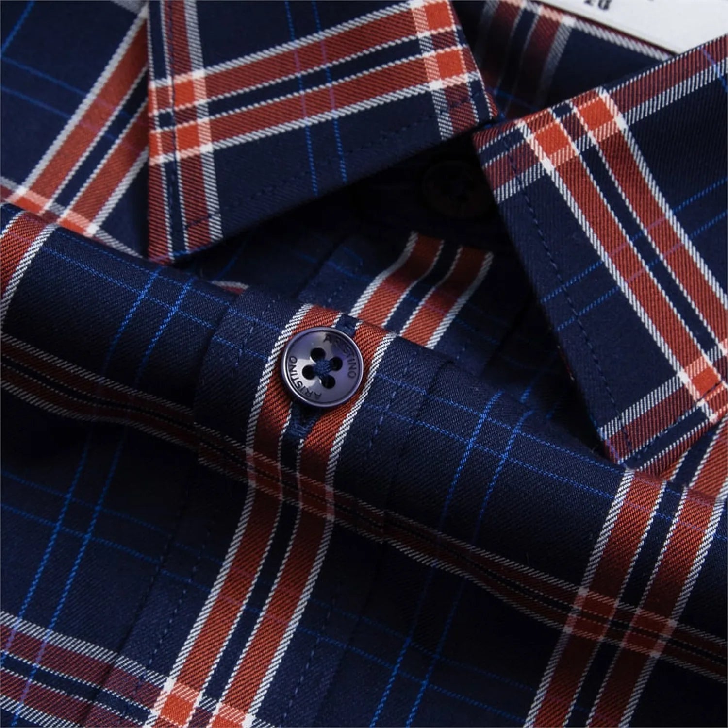 Navy blue orange stripe