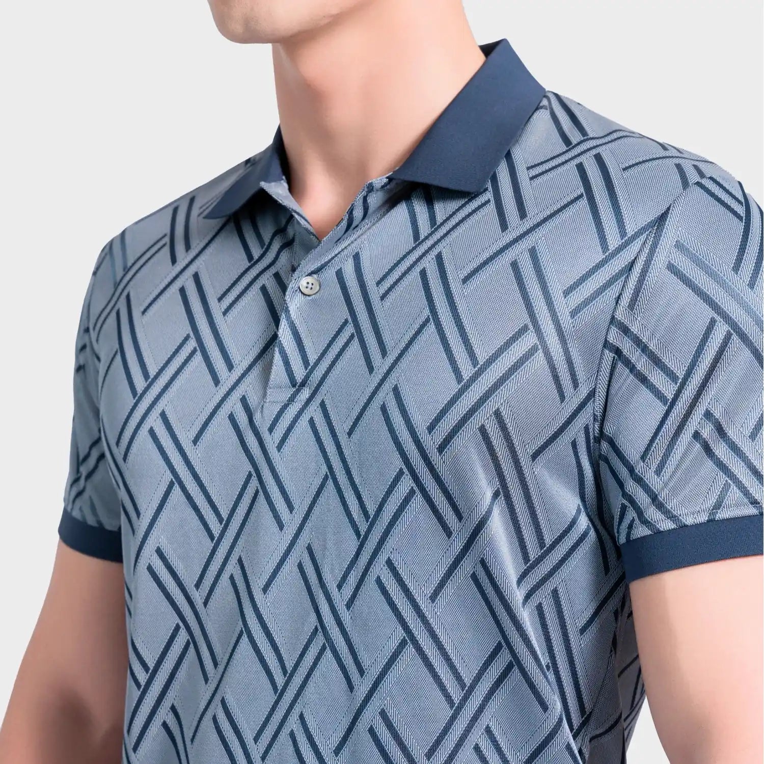 Navy blue 5 Jacquard pattern