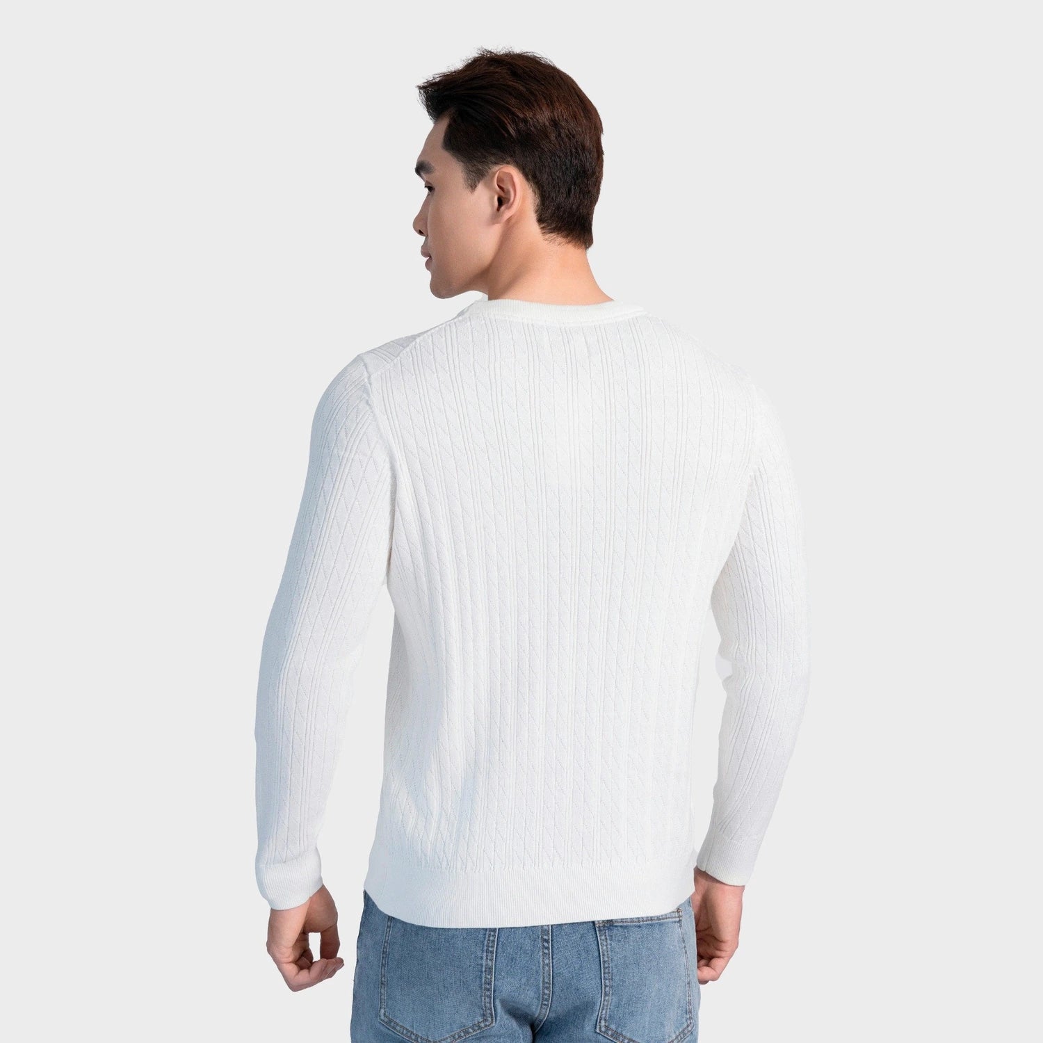 White 6 Jacquard pattern