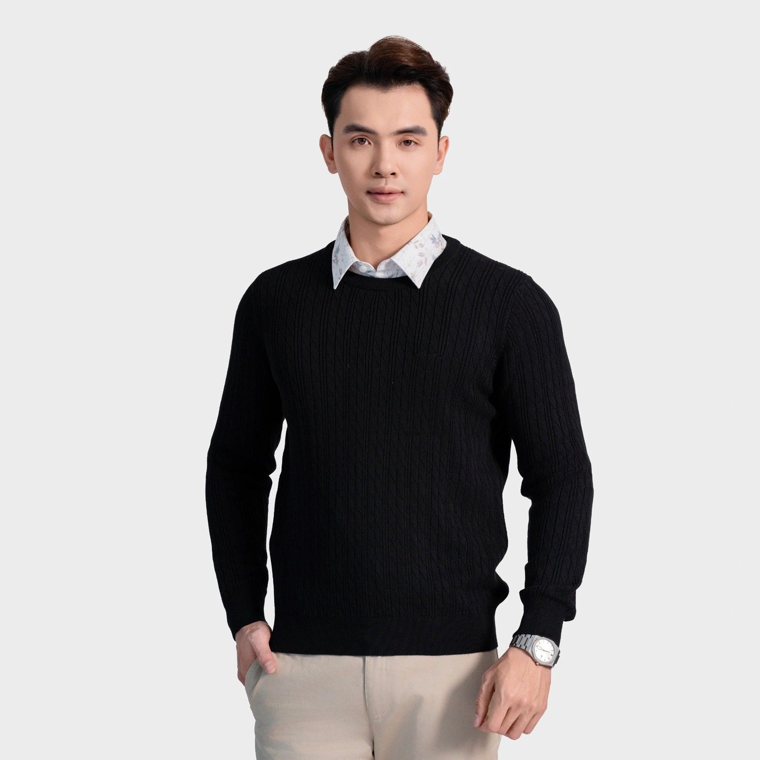 Black 01 Jacquard pattern