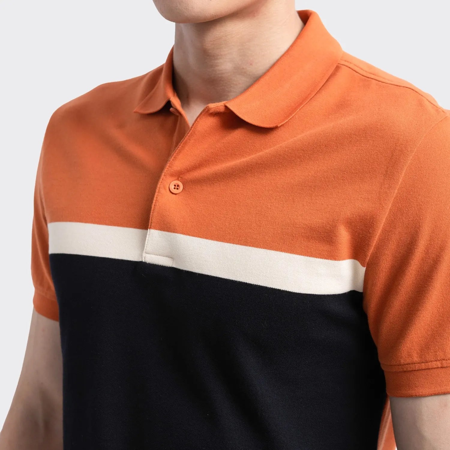 Orange 87 Jacquard stripe