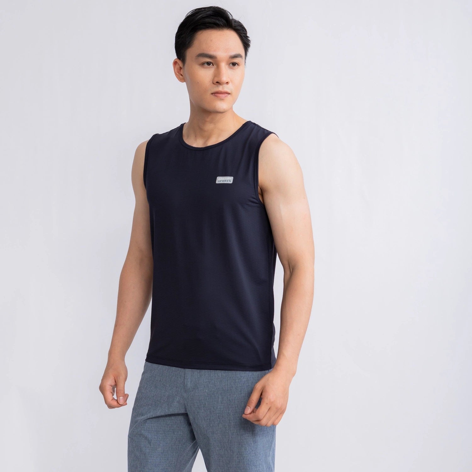 Navy blue 49 striped