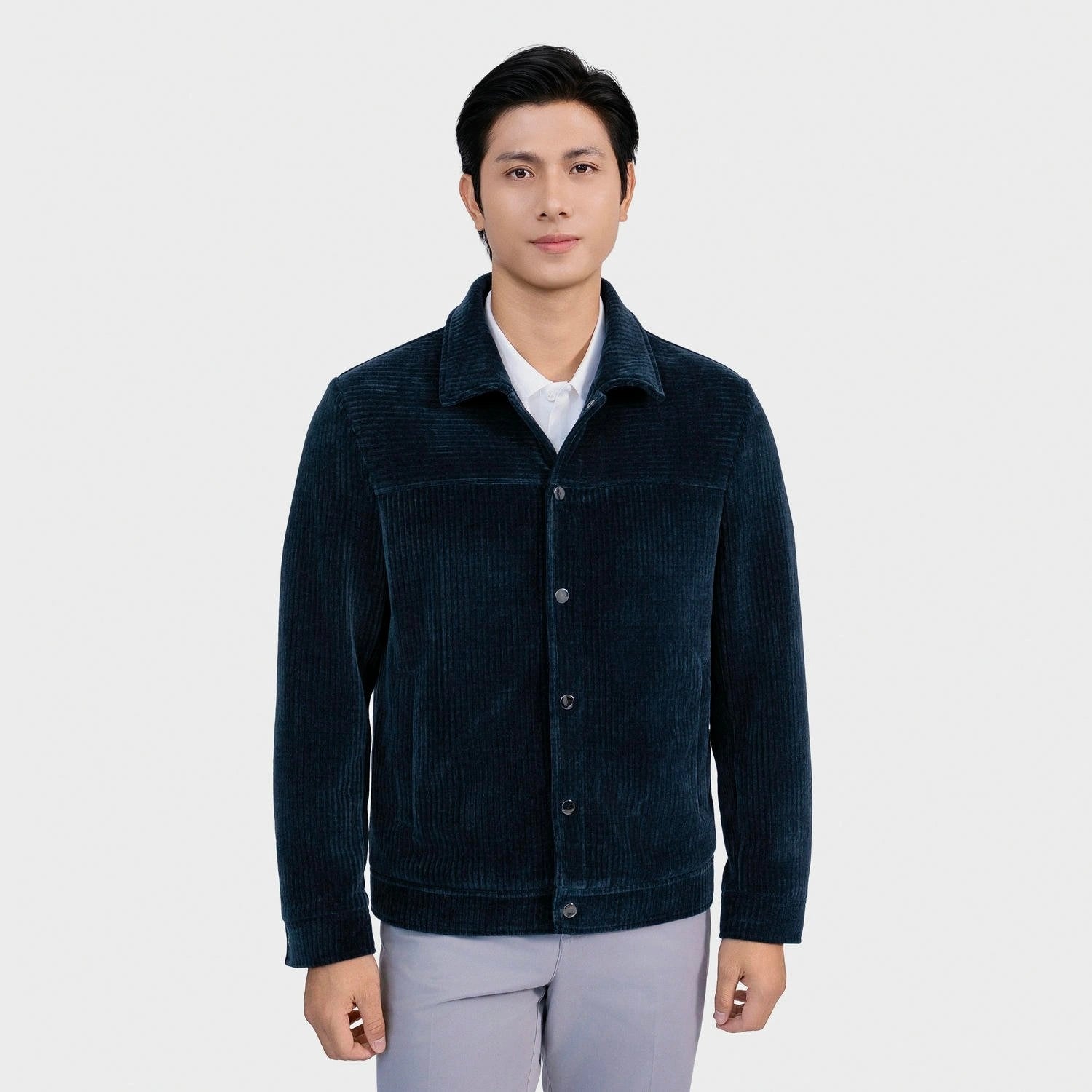 Navy 12 Jacquard stripe