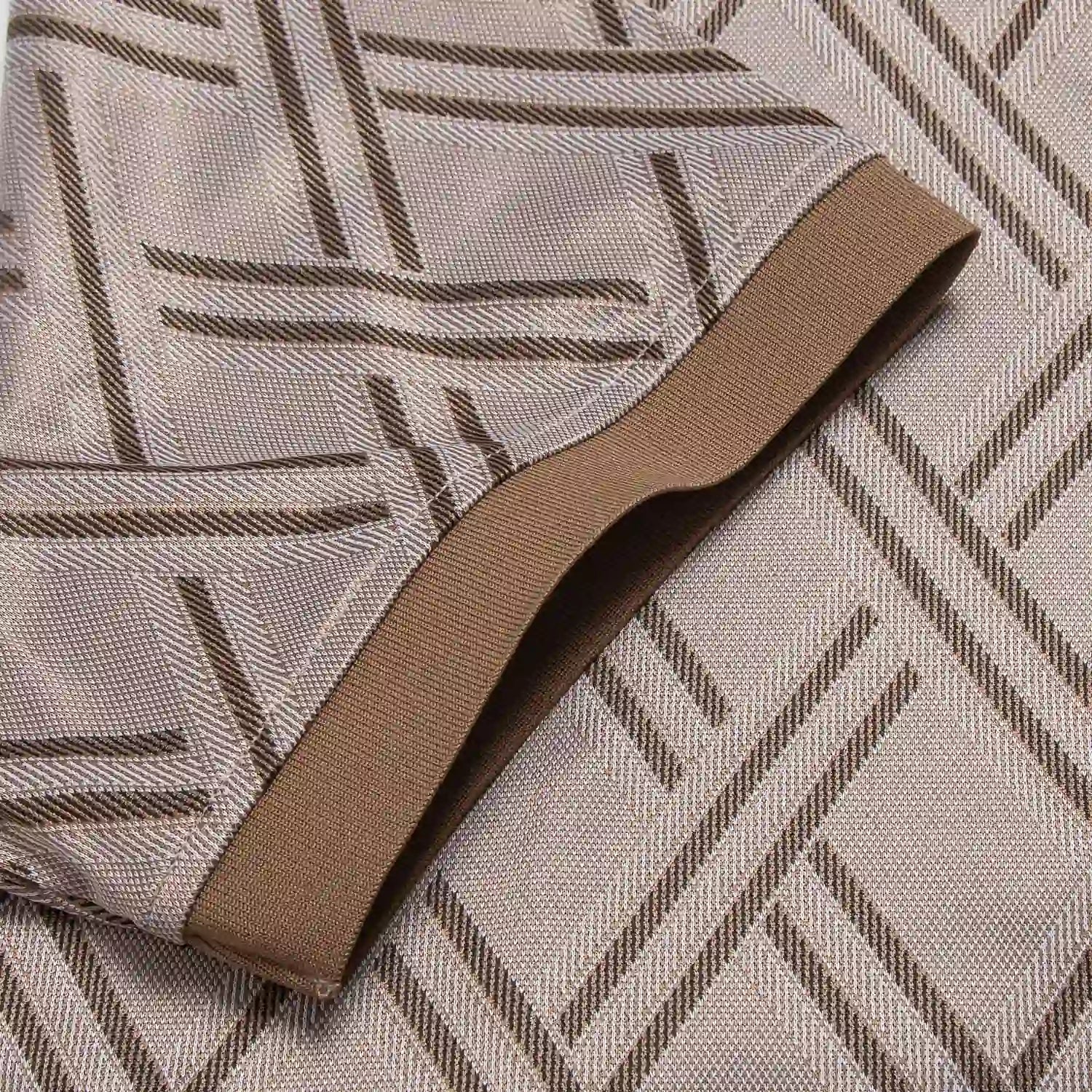 Beige 3 Jacquard pattern