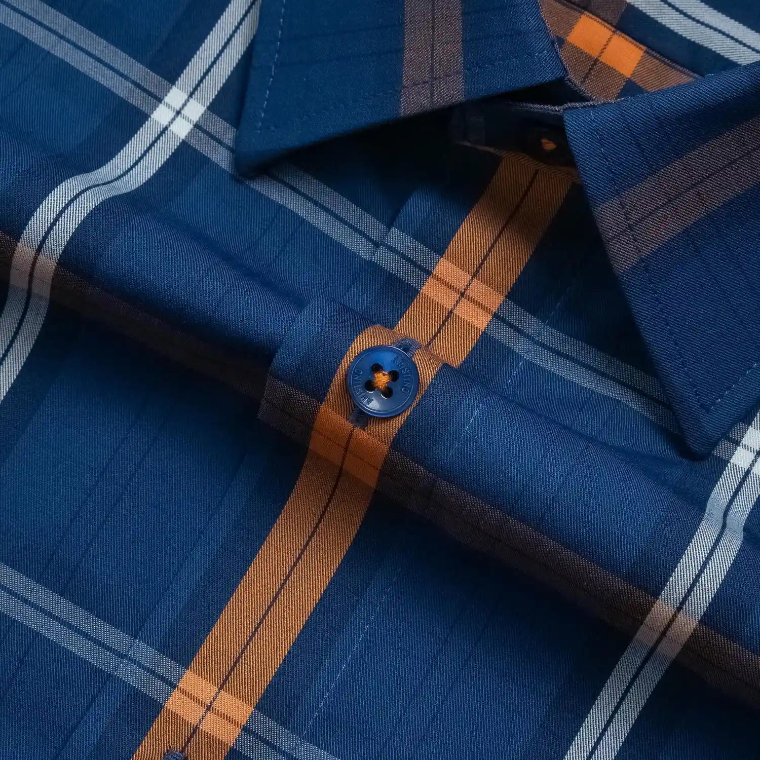 Blue orange stripe (Bronze drum weave)