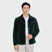 Olive 19 striped Jacquard