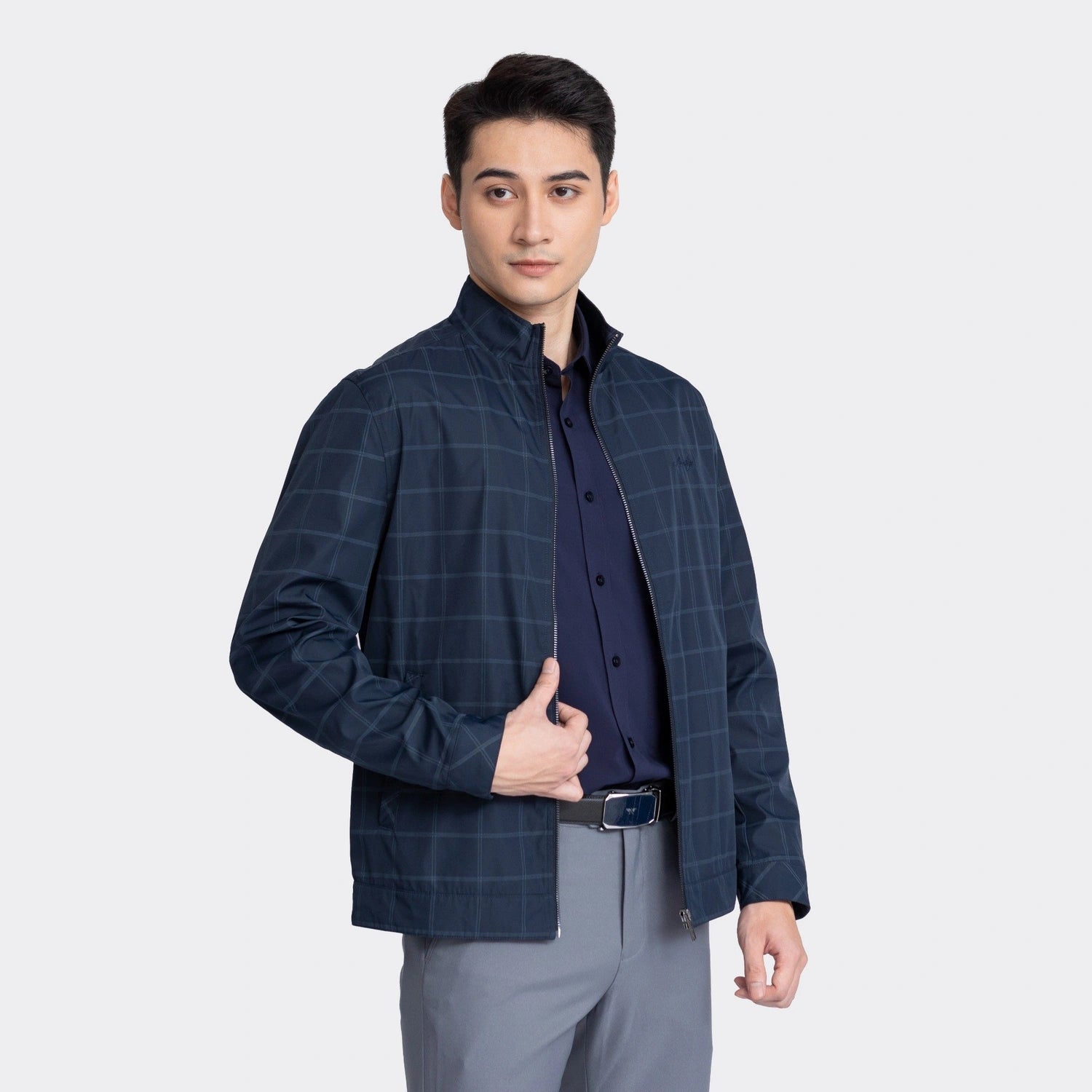 Navy blue 49 striped