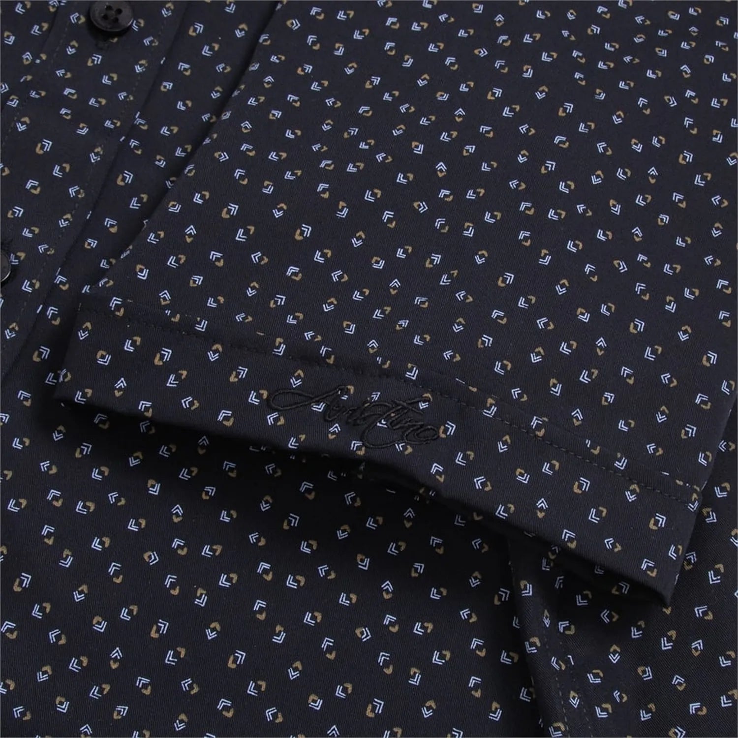Navy patterned print