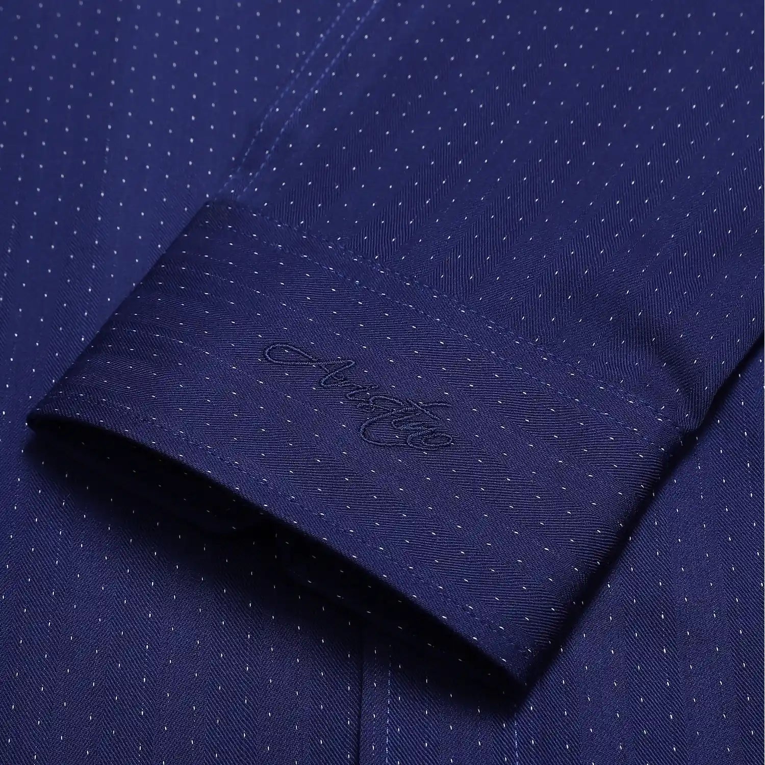 Navy blue Jacquard