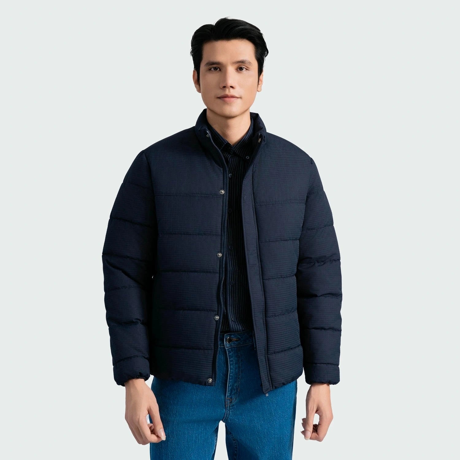 Navy blue 49 striped