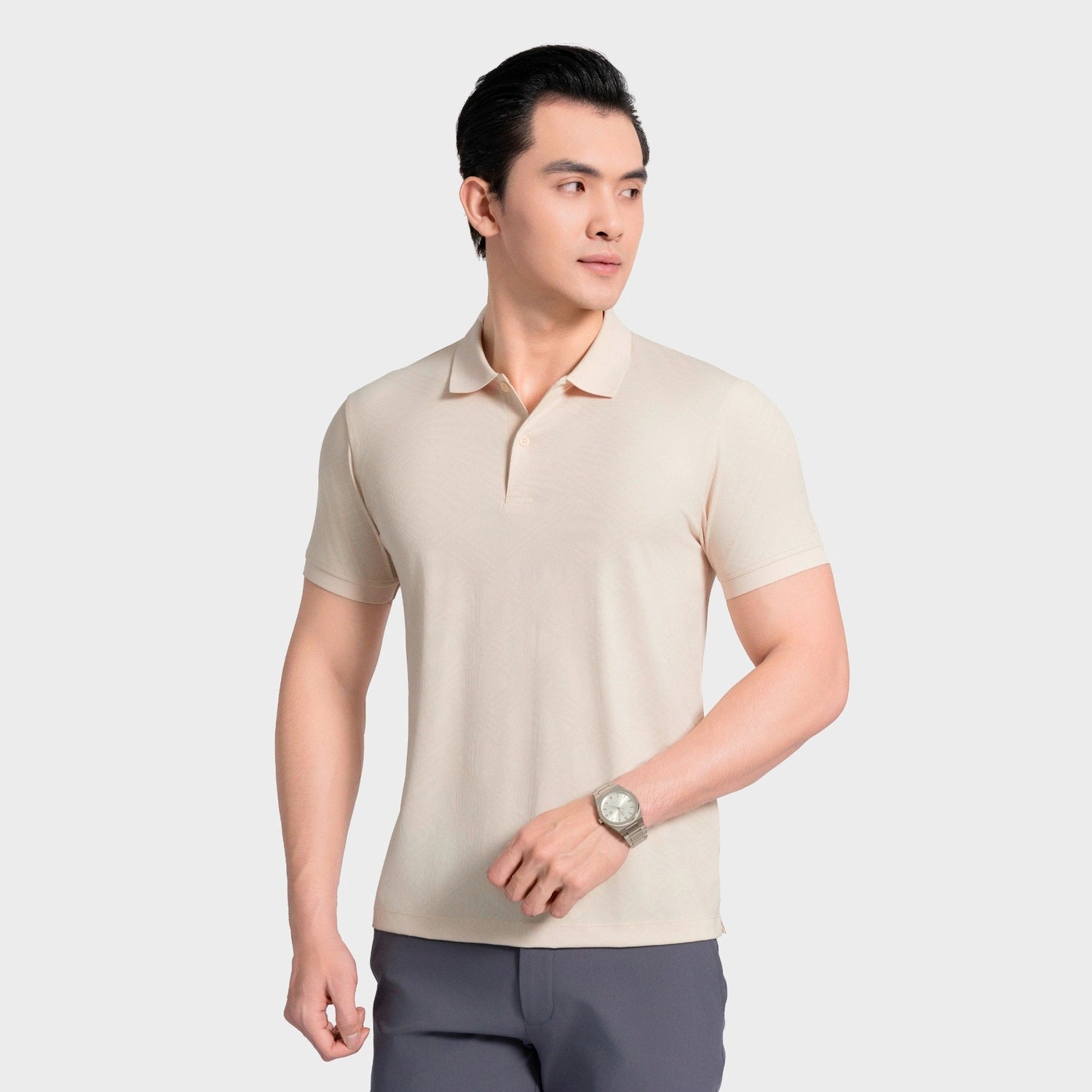 Beige 2 Jacquard pattern