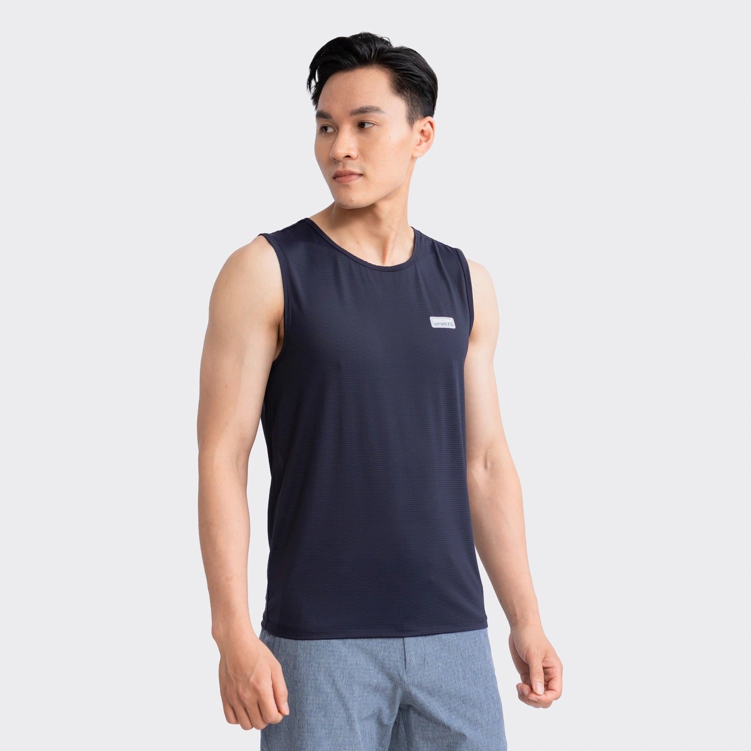 Navy blue 49 striped