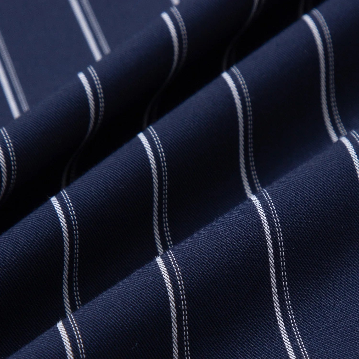Navy blue striped
