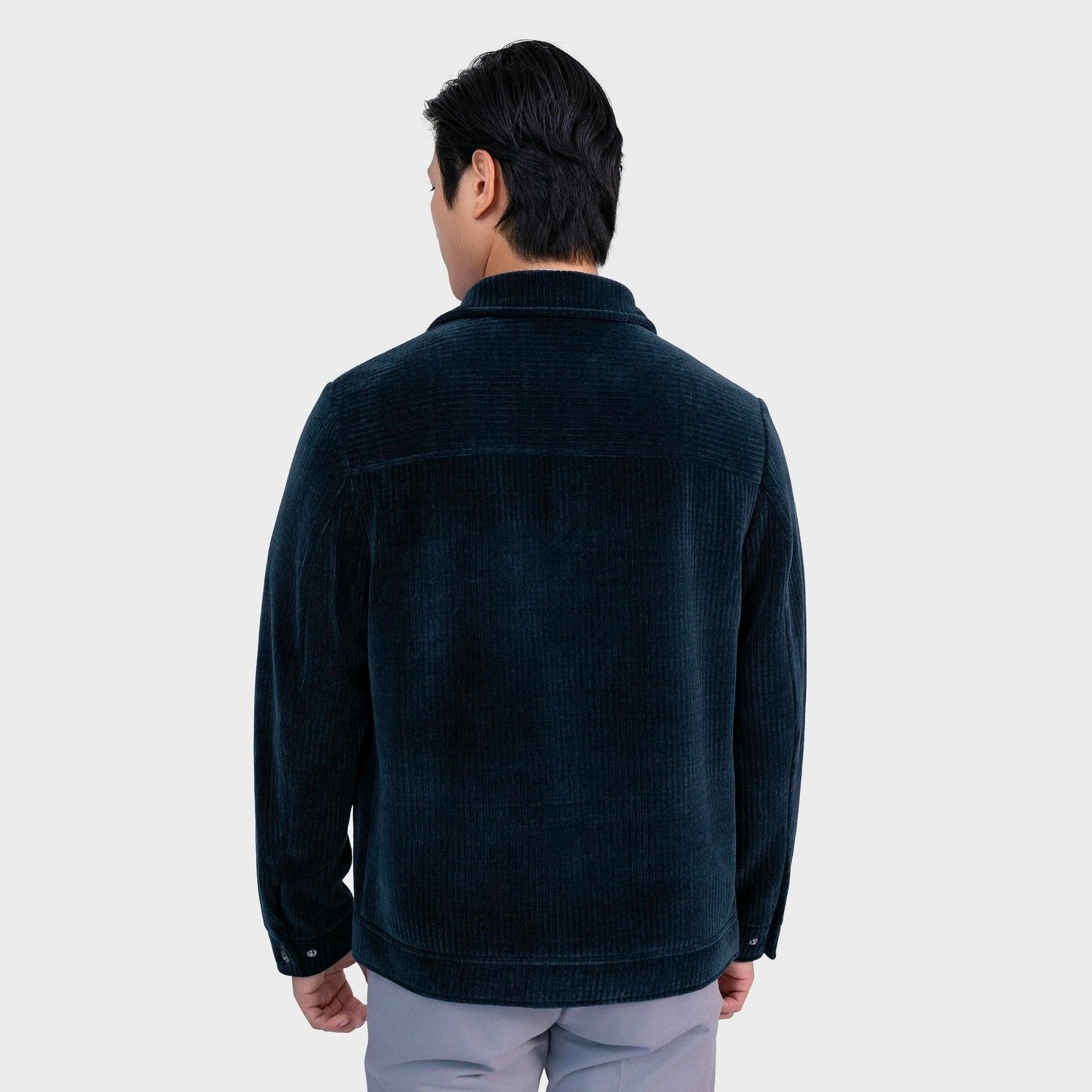 Navy 12 Jacquard stripe