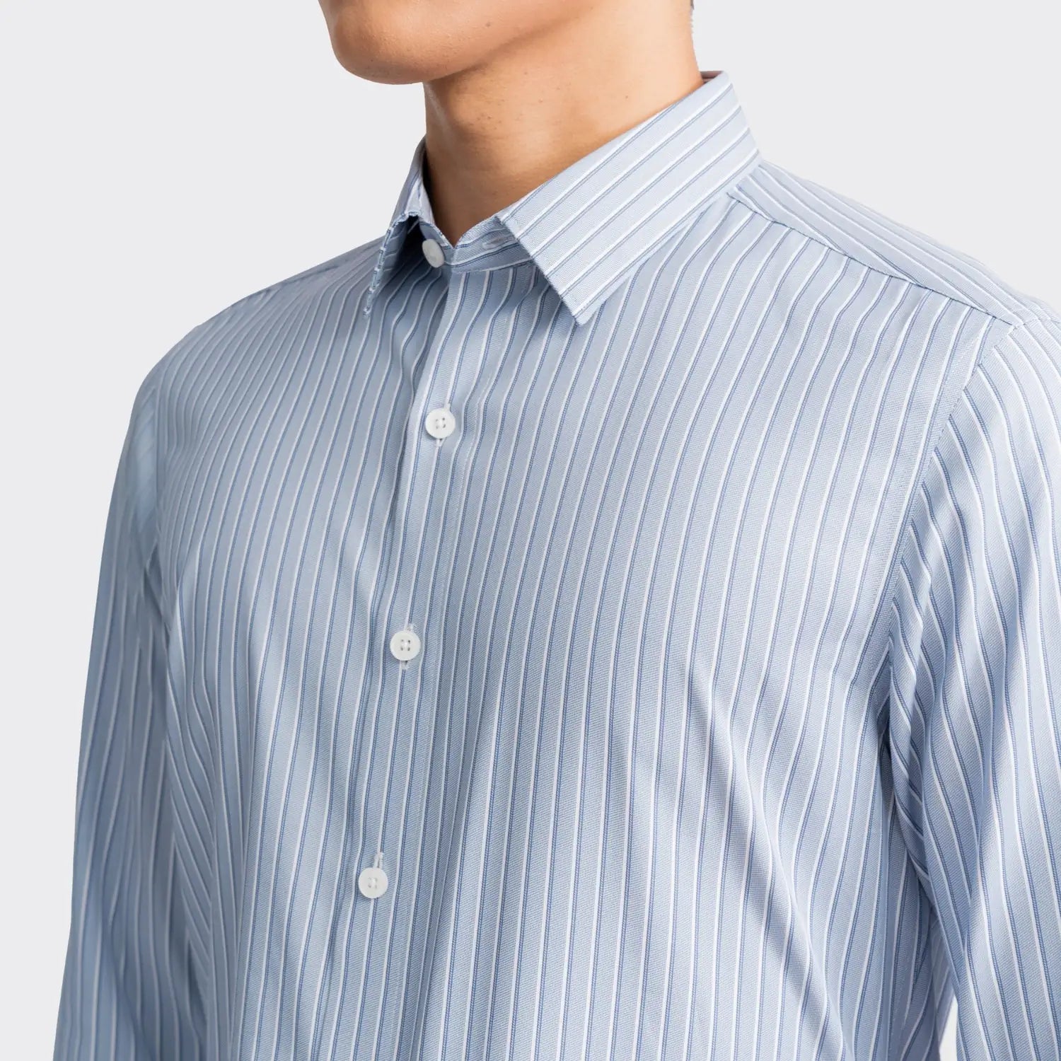 White sea blue stripe