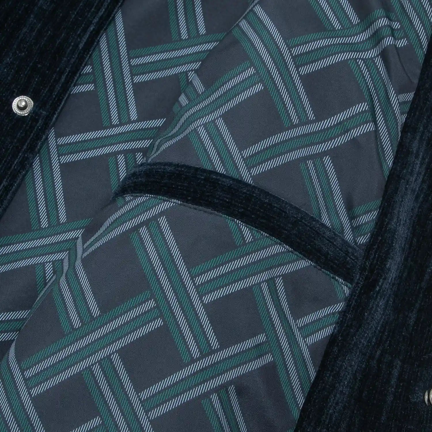 Navy 12 Jacquard stripe