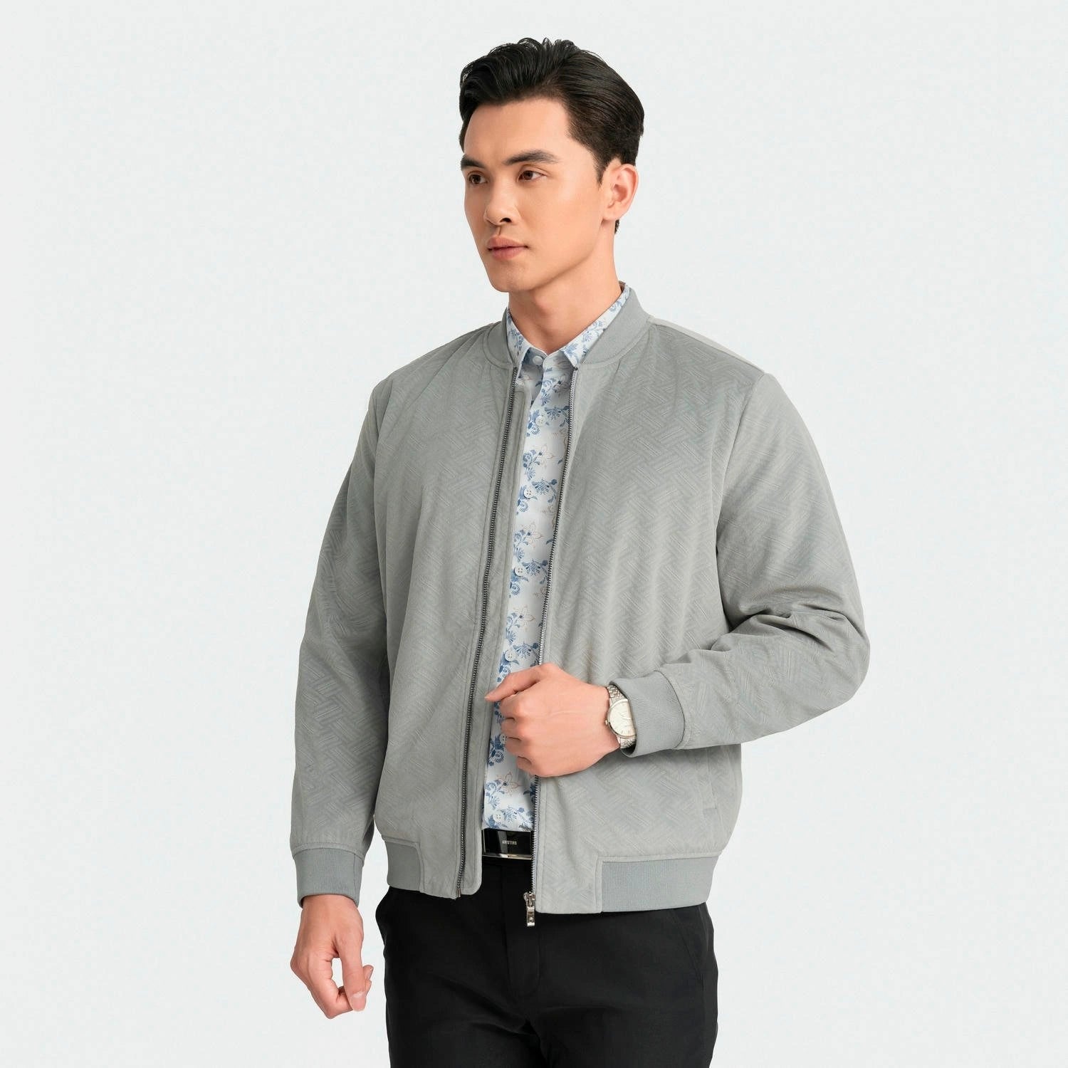 Gray 44 Jacquard pattern