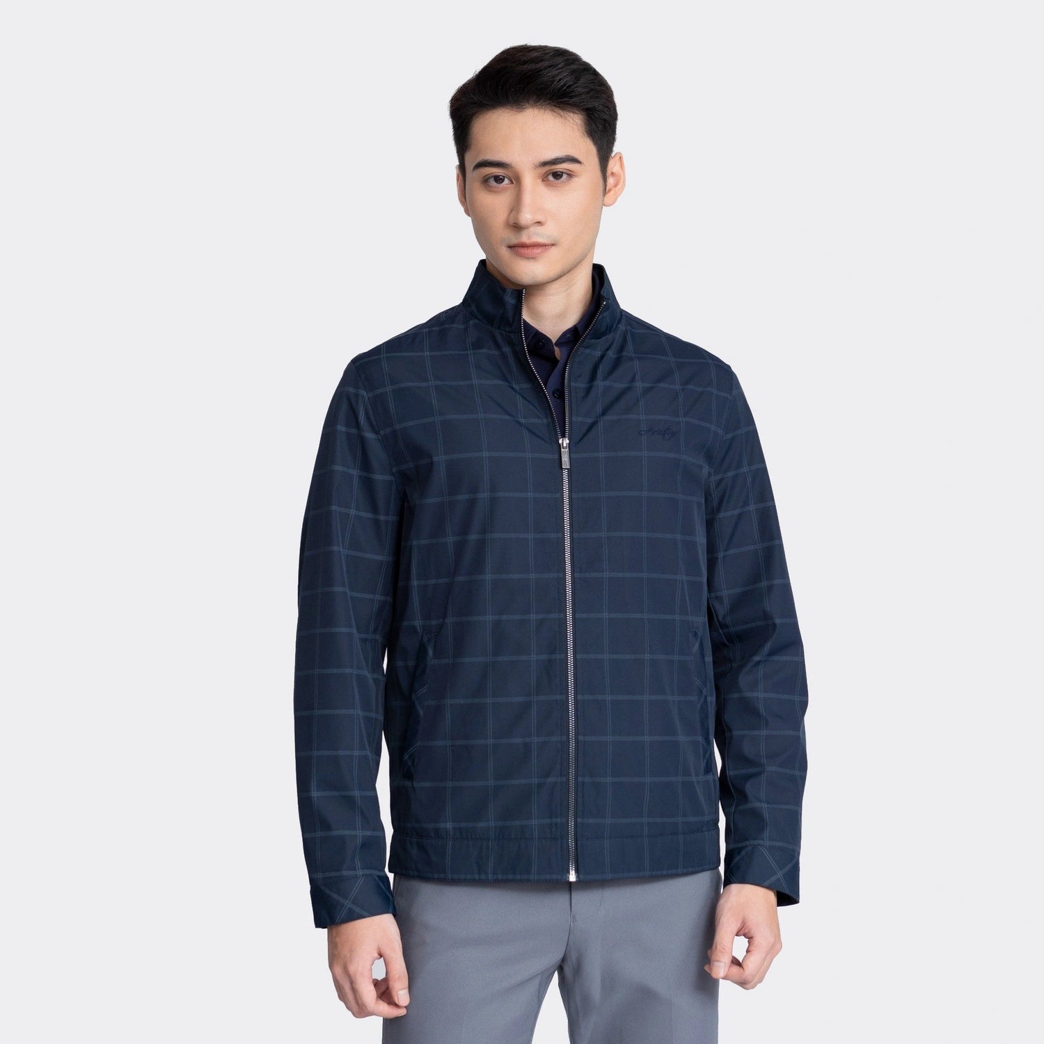 Navy blue 49 striped