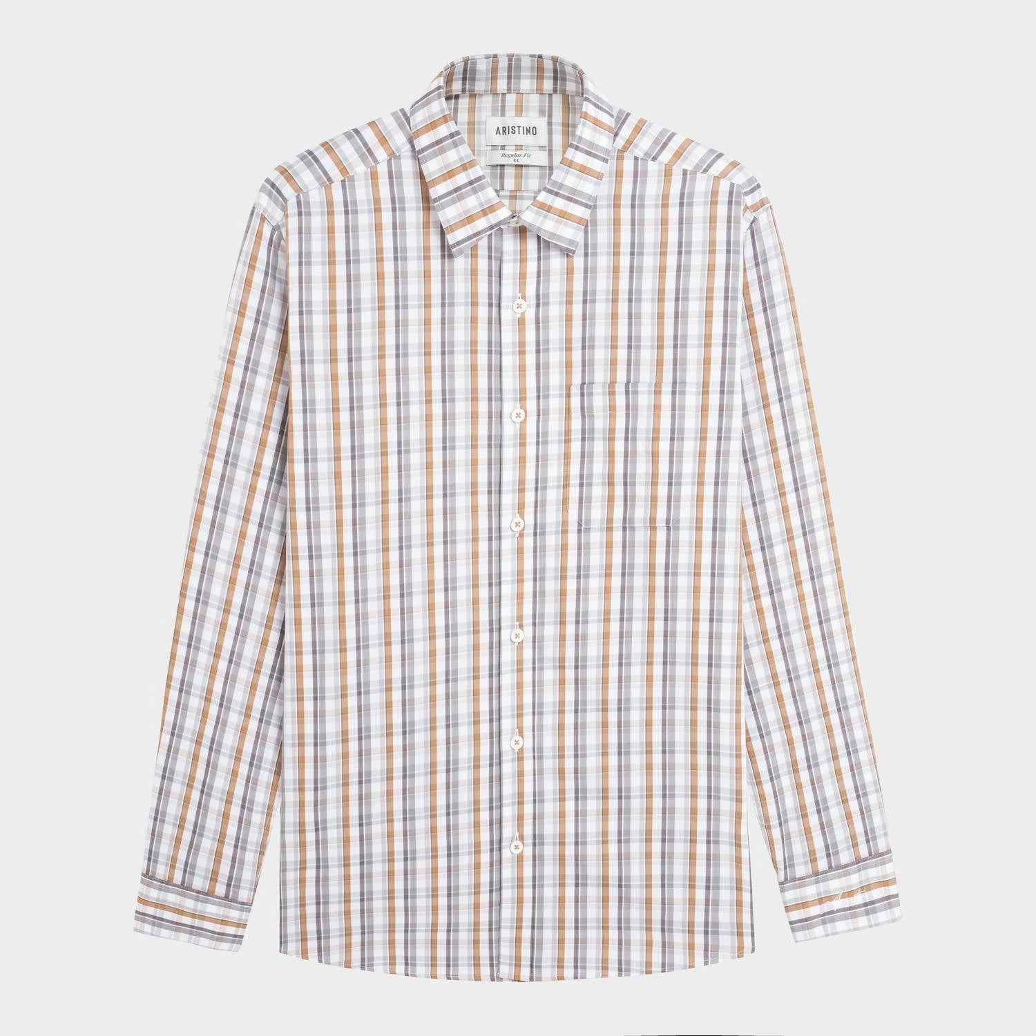 White orange gray stripe