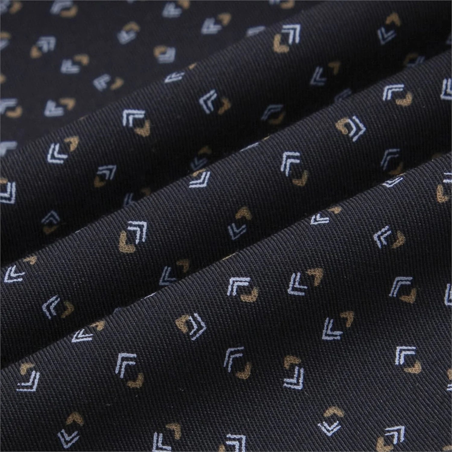 Navy patterned print