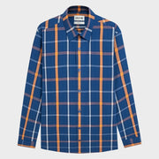 Blue orange stripe (Bronze drum weave)