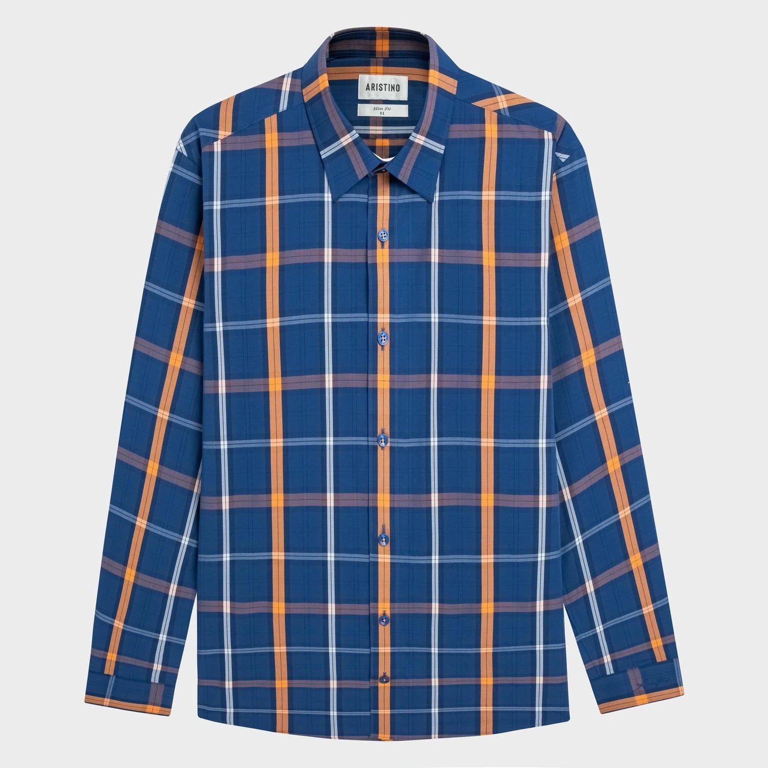 Blue orange stripe (Bronze drum weave)