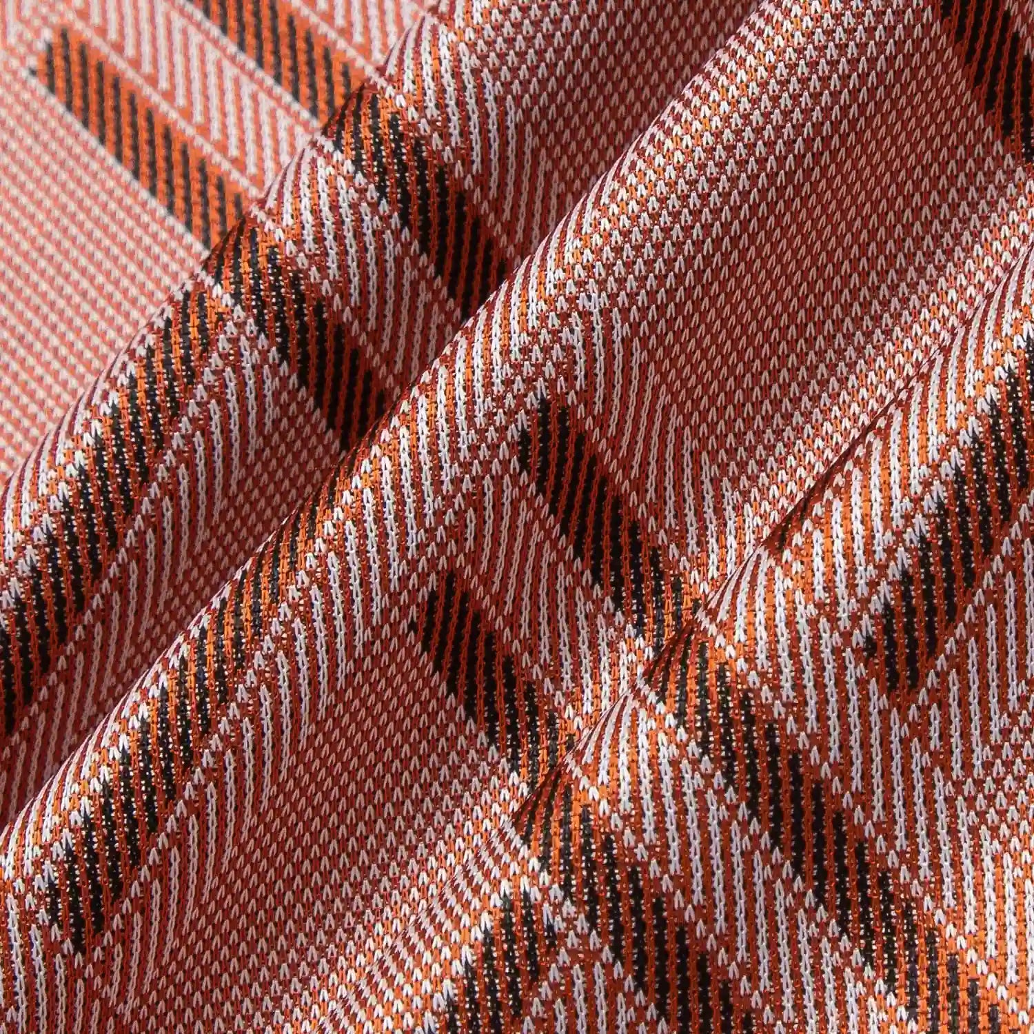 Orange 10 Patterned Jacquard