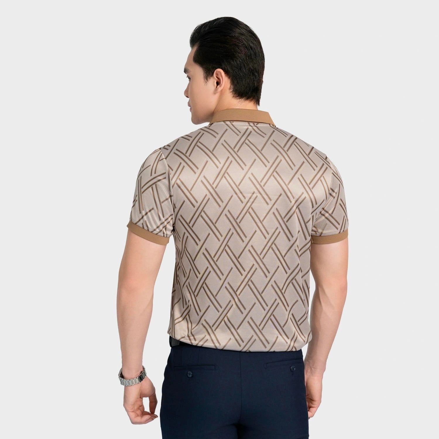 Beige 3 Jacquard pattern