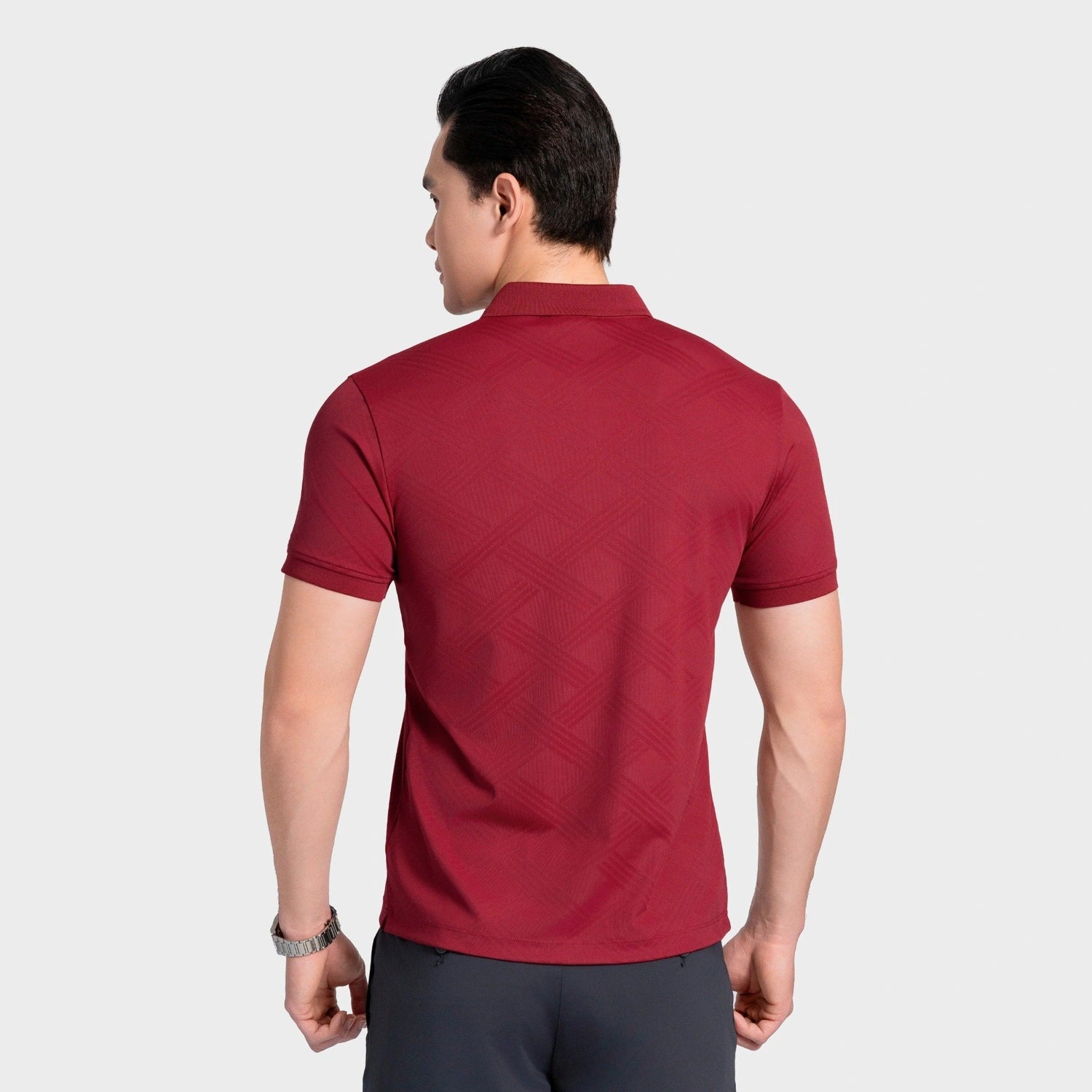 Red 6 Jacquard pattern booc