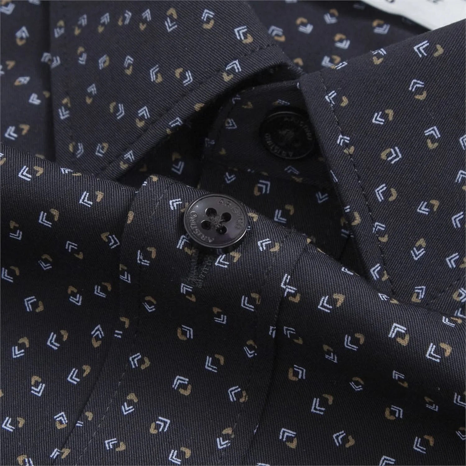 Navy patterned print