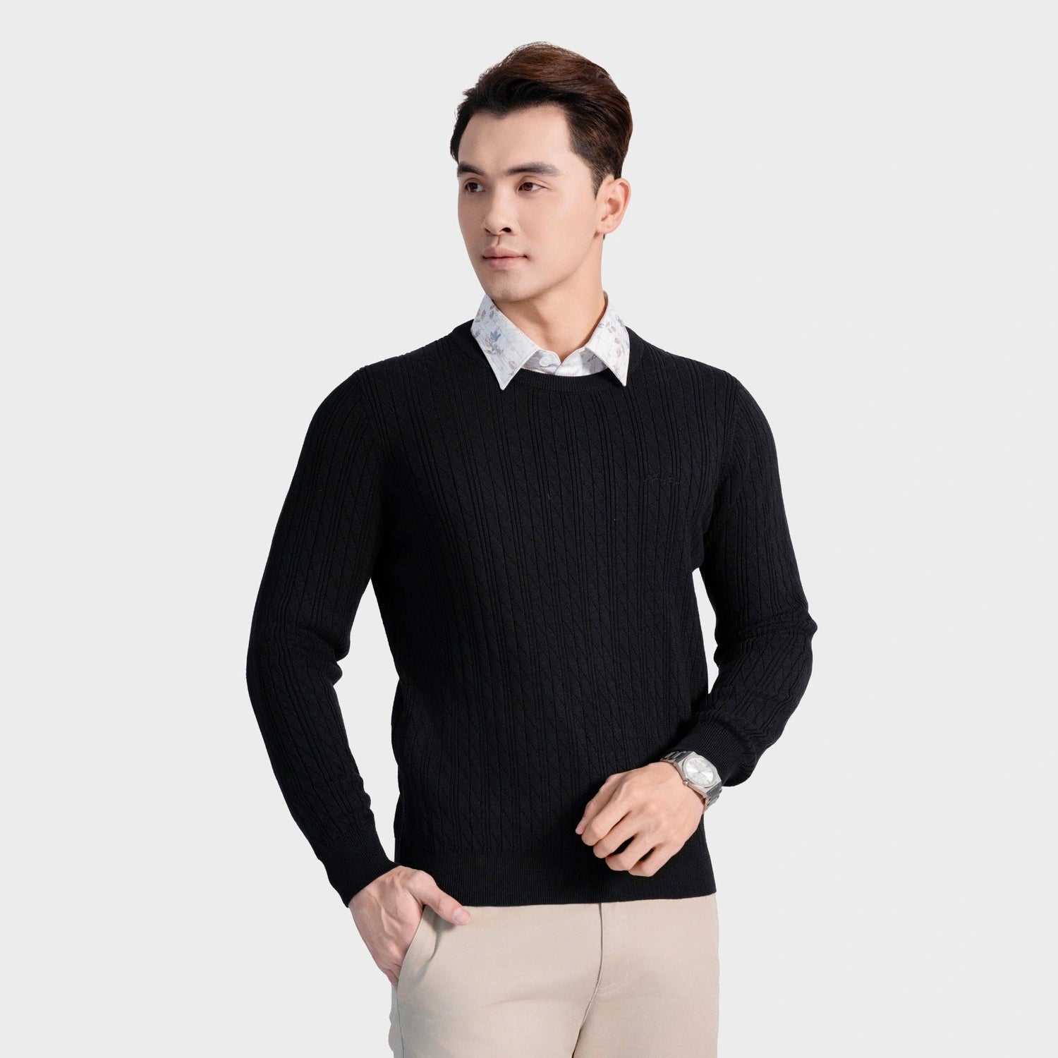 Black 01 Jacquard pattern