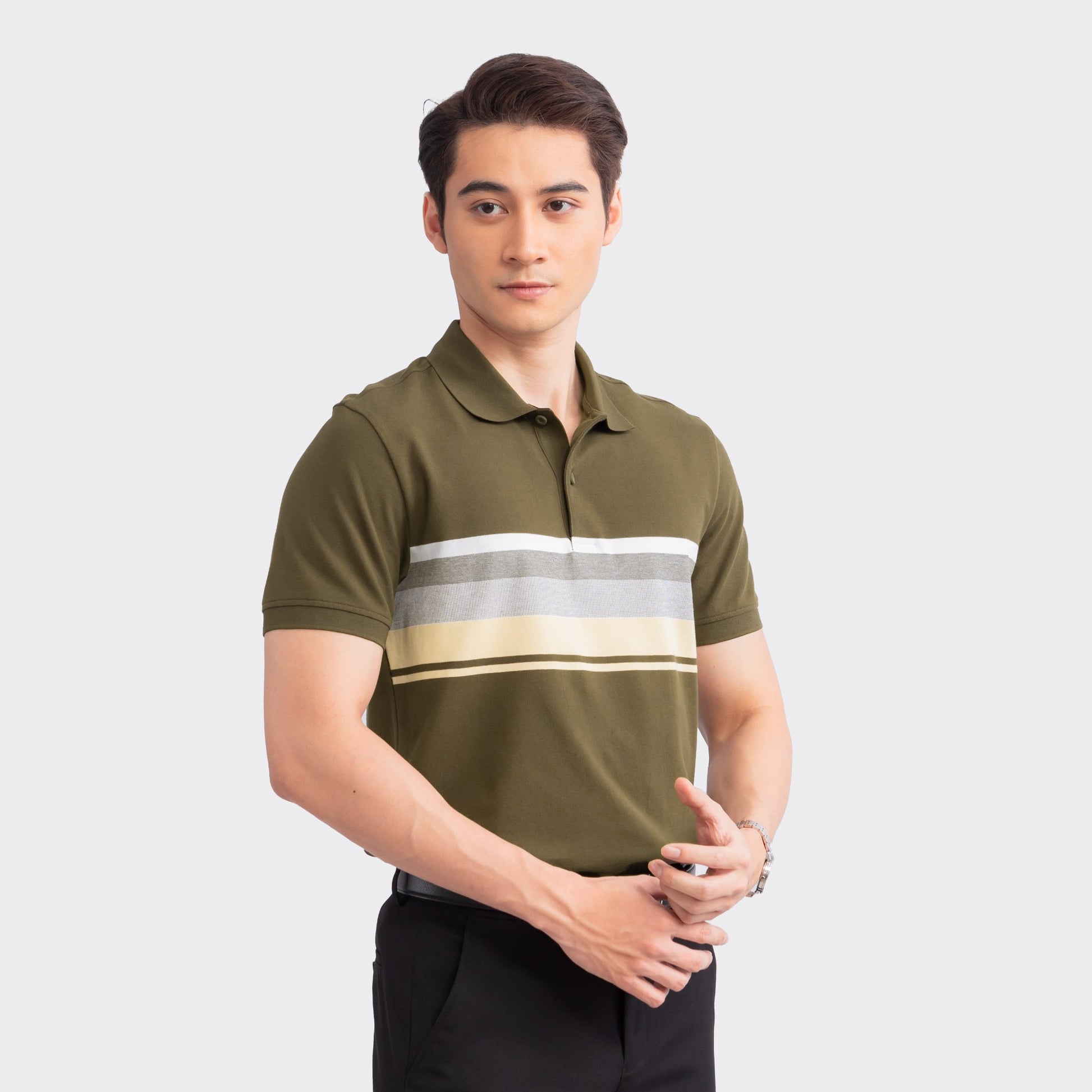 Moss 56 Jacquard stripe